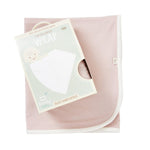Boody Baby Bamboo Rose Pink Stretch Jersey Blanket in Packaging
